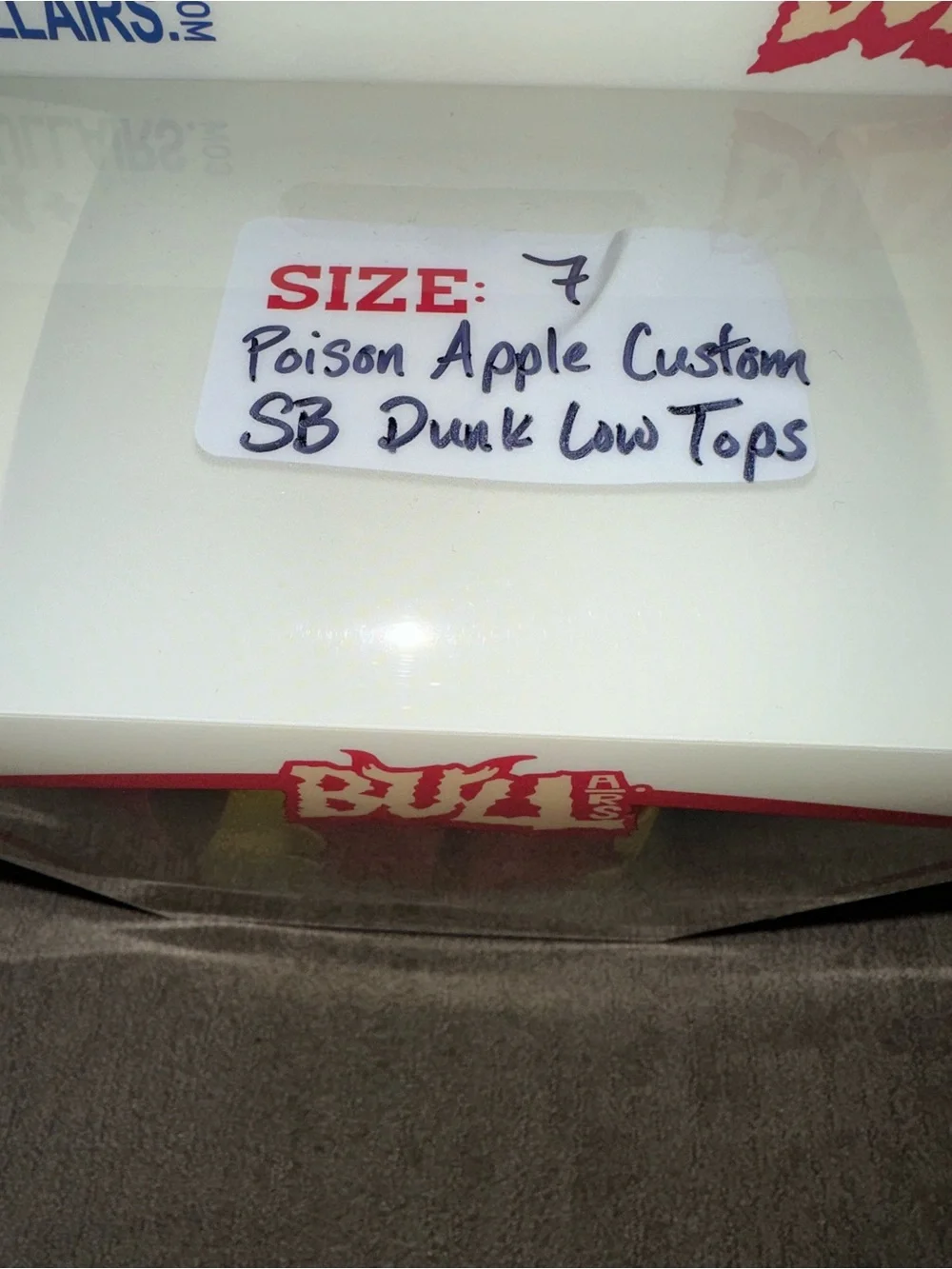 Bull Airs Poison Apple Custom SB Dunk Lows 🍎